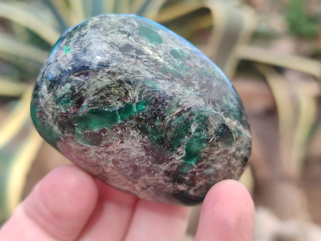 Polished Emerald Mica In Matrix Free Forms x 6 From Mutoko, Zimbabwe - Toprock Gemstones and Minerals 