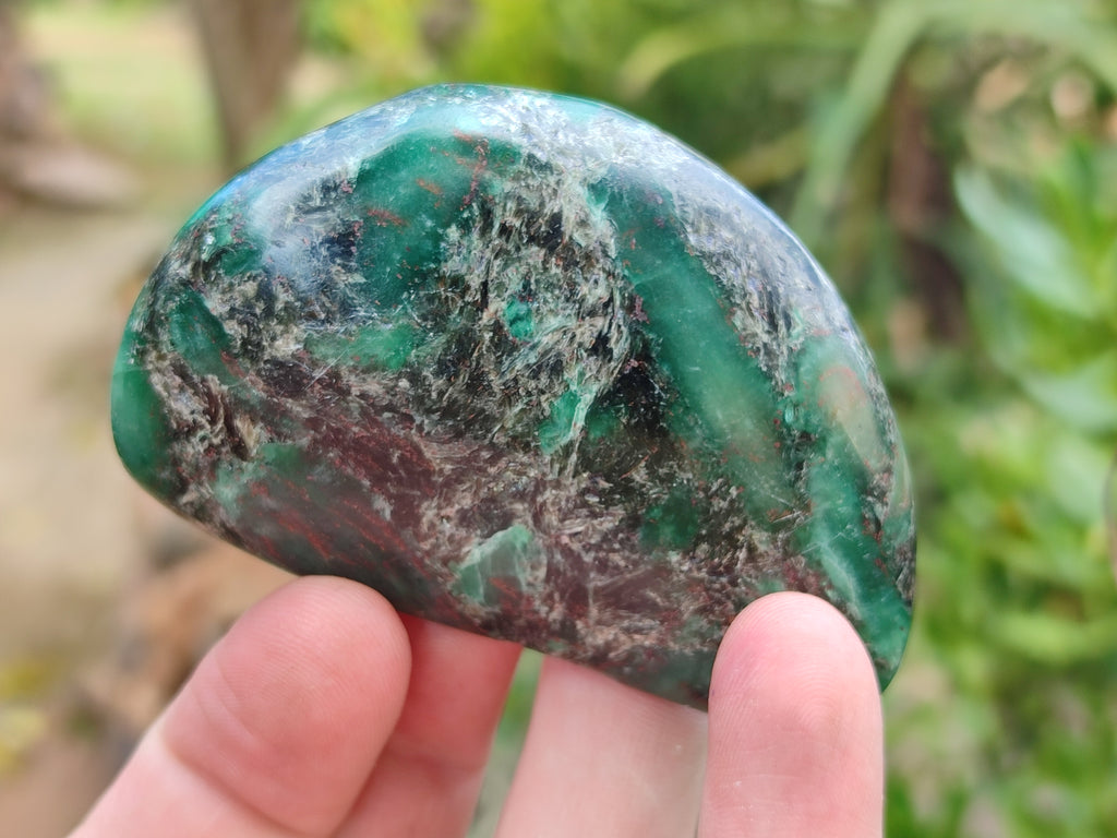 Polished Emerald Mica In Matrix Free Forms x 6 From Mutoko, Zimbabwe - Toprock Gemstones and Minerals 