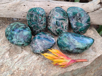 Polished Emerald Mica In Matrix Free Forms x 6 From Mutoko, Zimbabwe - Toprock Gemstones and Minerals 