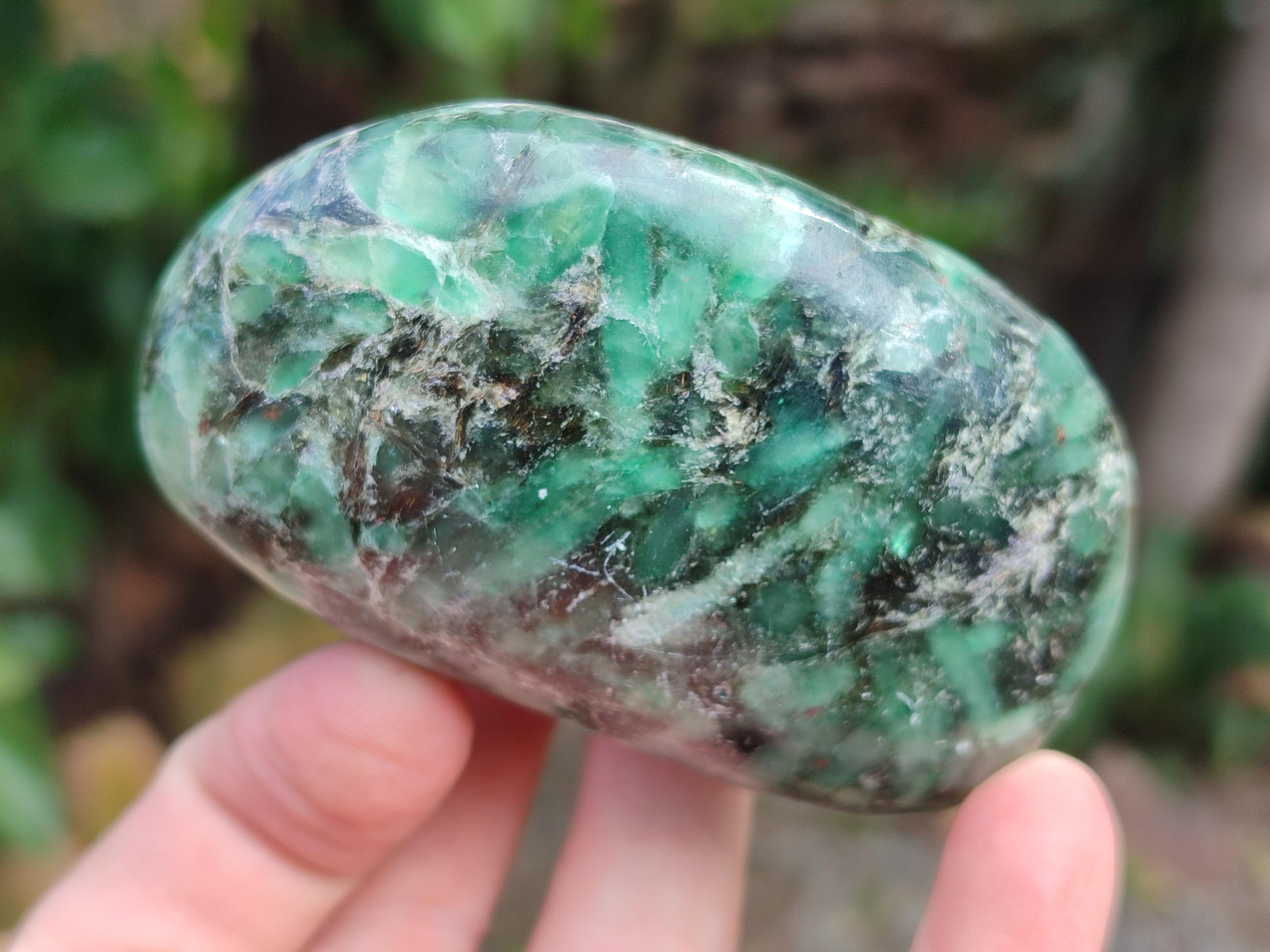 Polished Emerald Mica In Matrix Free Forms x 6 From Mutoko, Zimbabwe - Toprock Gemstones and Minerals 