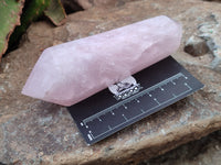 Polished Double Terminated Rose Quartz Points x 6 From Ambatondrazaka, Madagascar