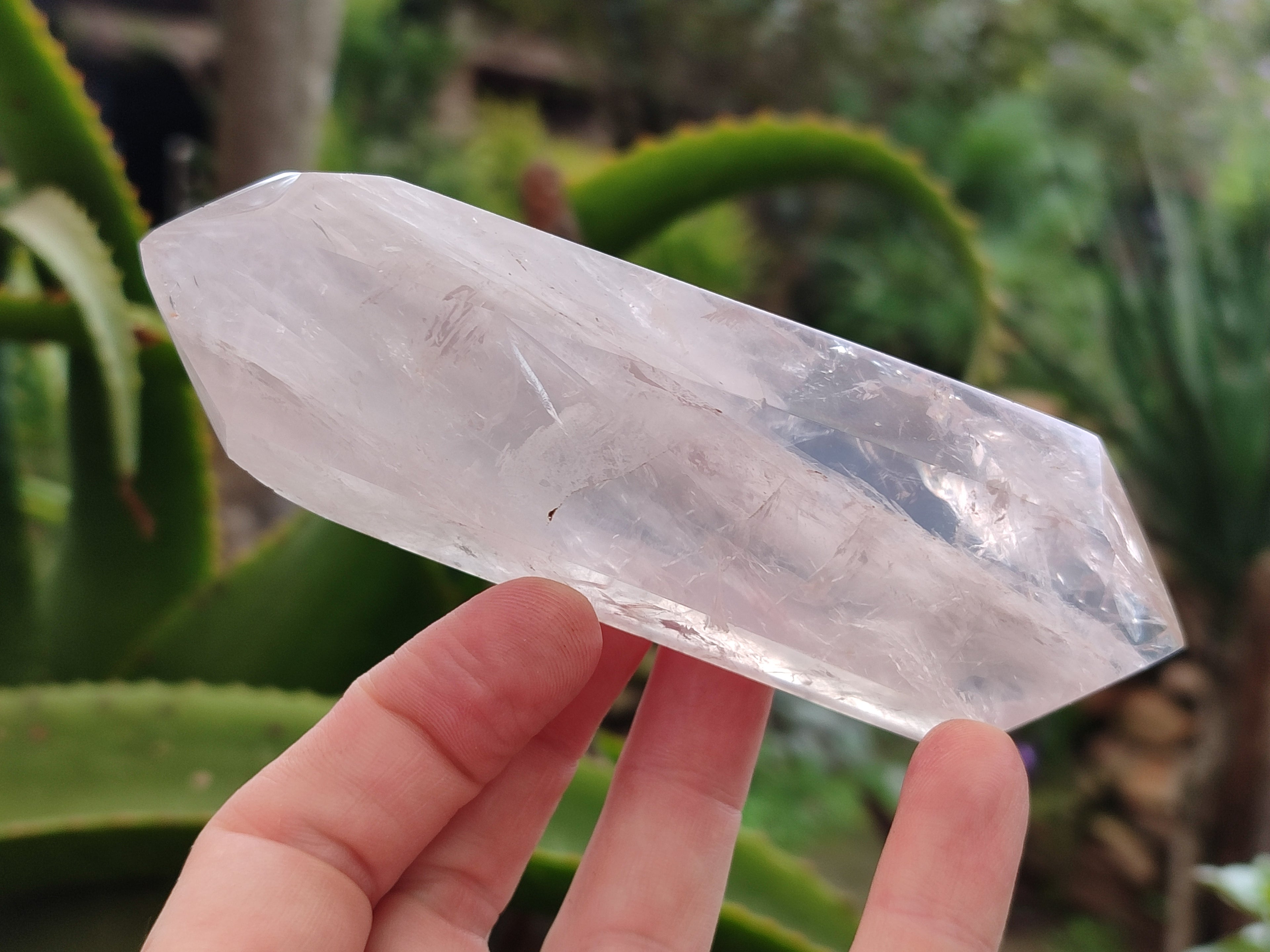 Polished Double Terminated Rose Quartz Points x 6 From Ambatondrazaka, Madagascar - Toprock Gemstones and Minerals 