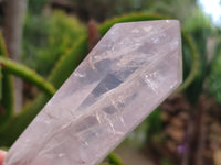 Polished Double Terminated Rose Quartz Points x 6 From Ambatondrazaka, Madagascar