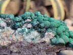 Natural Ball Malachite On Dolomite Matrix Specimens x 2 From Kambove, Congo - Toprock Gemstones and Minerals 