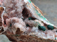 Natural Ball Malachite On Dolomite Matrix Specimens x 2 From Kambove, Congo