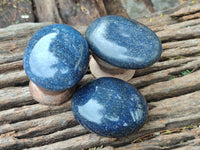 Polished Lazulite Hearts x 24 From Madagascar