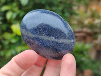 Polished Lazulite Hearts x 24 From Madagascar