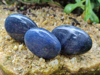 Polished Lazulite Hearts x 24 From Madagascar