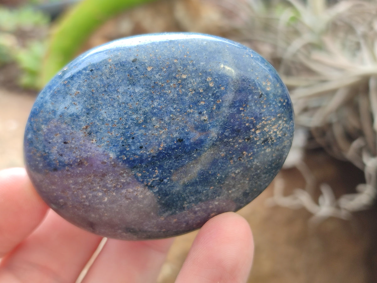 Polished Lazulite Hearts x 24 From Madagascar - Toprock Gemstones and Minerals 