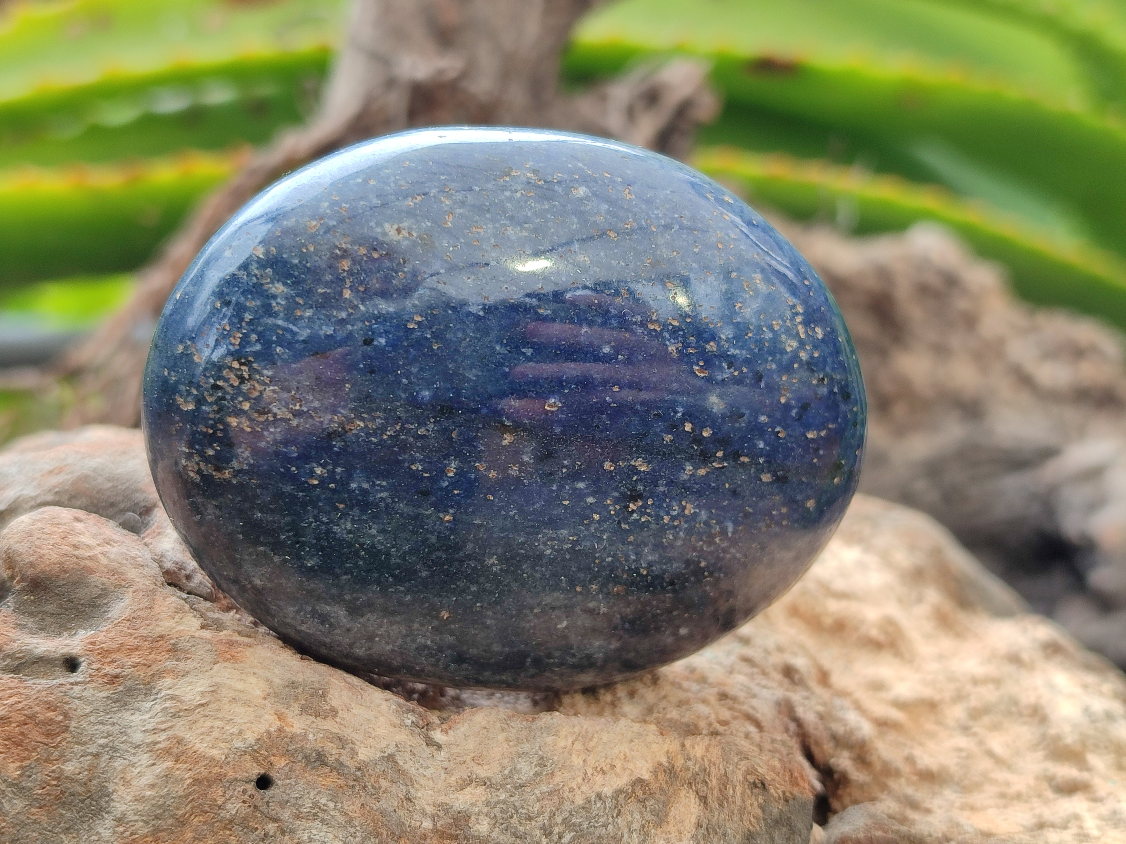 Polished Lazulite Hearts x 24 From Madagascar - Toprock Gemstones and Minerals 