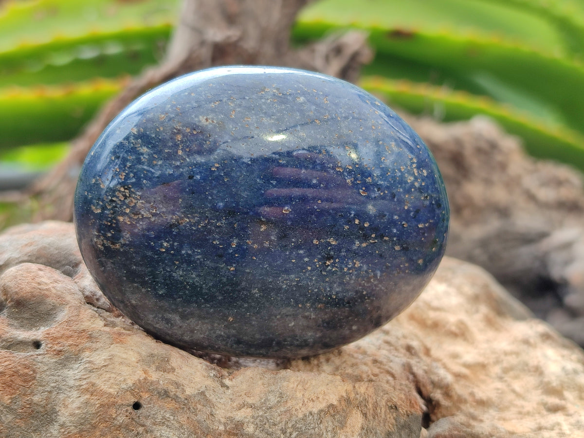 Polished Lazulite Hearts x 24 From Madagascar - Toprock Gemstones and Minerals 