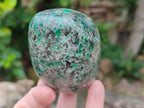 Polished Emerald Mica In Matrix Standing Free Forms x 4 From Mutoko, Zimbabwe - Toprock Gemstones and Minerals 