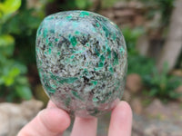 Polished Emerald Mica In Matrix Standing Free Forms x 4 From Mutoko, Zimbabwe - Toprock Gemstones and Minerals 
