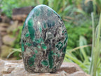 Polished Emerald Mica In Matrix Standing Free Forms x 4 From Mutoko, Zimbabwe - Toprock Gemstones and Minerals 