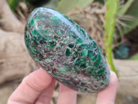 Polished Emerald Mica In Matrix Standing Free Forms x 4 From Mutoko, Zimbabwe - Toprock Gemstones and Minerals 