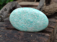 Polished Amazonite Palm Stones x 12 From Madagascar