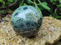 Polished Stromatolite Jasper Spheres x 4 From Katsepy, Madagascar