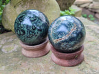 Polished Stromatolite Jasper Spheres x 4 From Katsepy, Madagascar - Toprock Gemstones and Minerals 