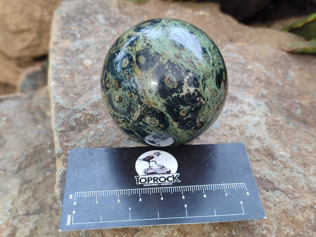 Polished Stromatolite Jasper Spheres x 4 From Katsepy, Madagascar - Toprock Gemstones and Minerals 