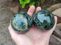 Polished Stromatolite Jasper Spheres x 4 From Katsepy, Madagascar