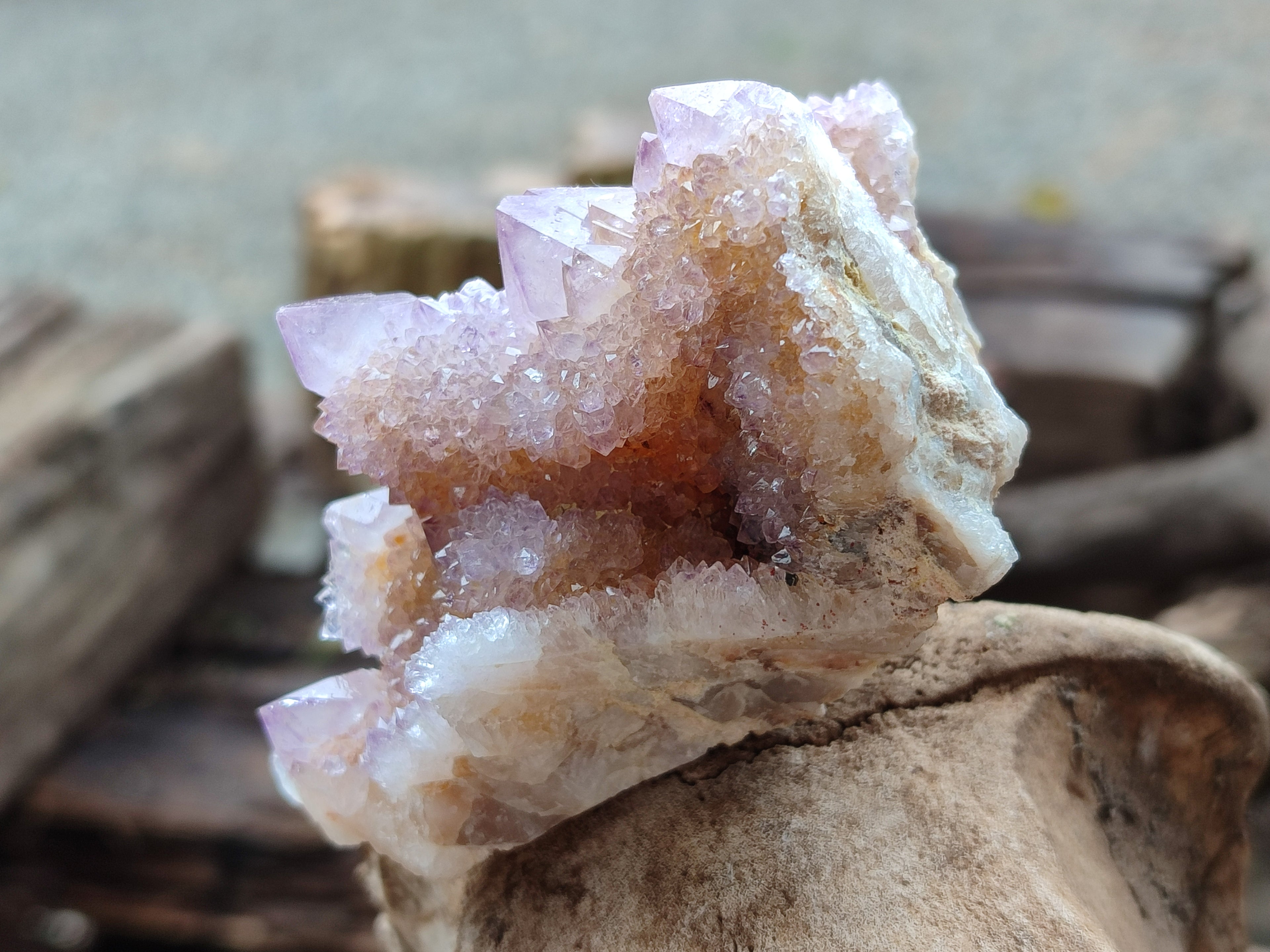 Natural Ametrine Spirit Quartz Clusters x 12 From Boekenhouthoek, South Africa - Toprock Gemstones and Minerals 