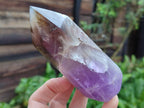 Polished Chevron Amethyst Points x 3 From Ankazobe, Madagascar - Toprock Gemstones and Minerals 