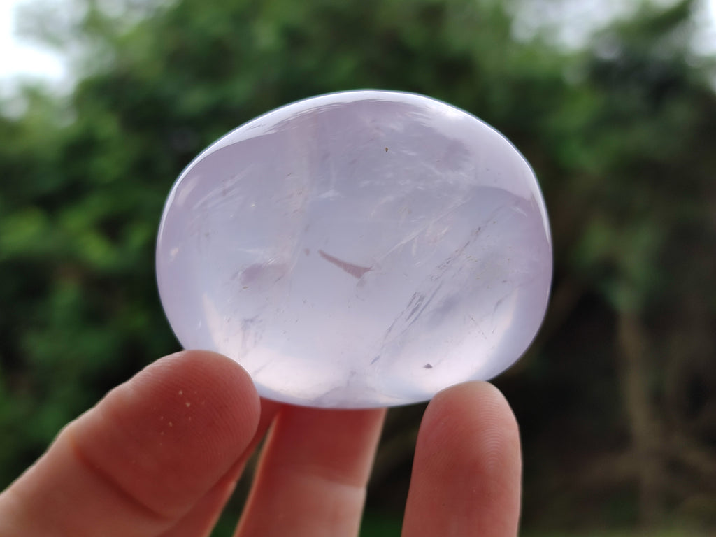 Polished Mix Rose, Blue, Lavender Quartz Palm Stones x 24 From Ambatondrazaka, Madagascar - Toprock Gemstones and Minerals 