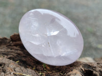 Polished Mix Rose, Blue, Lavender Quartz Palm Stones x 24 From Ambatondrazaka, Madagascar