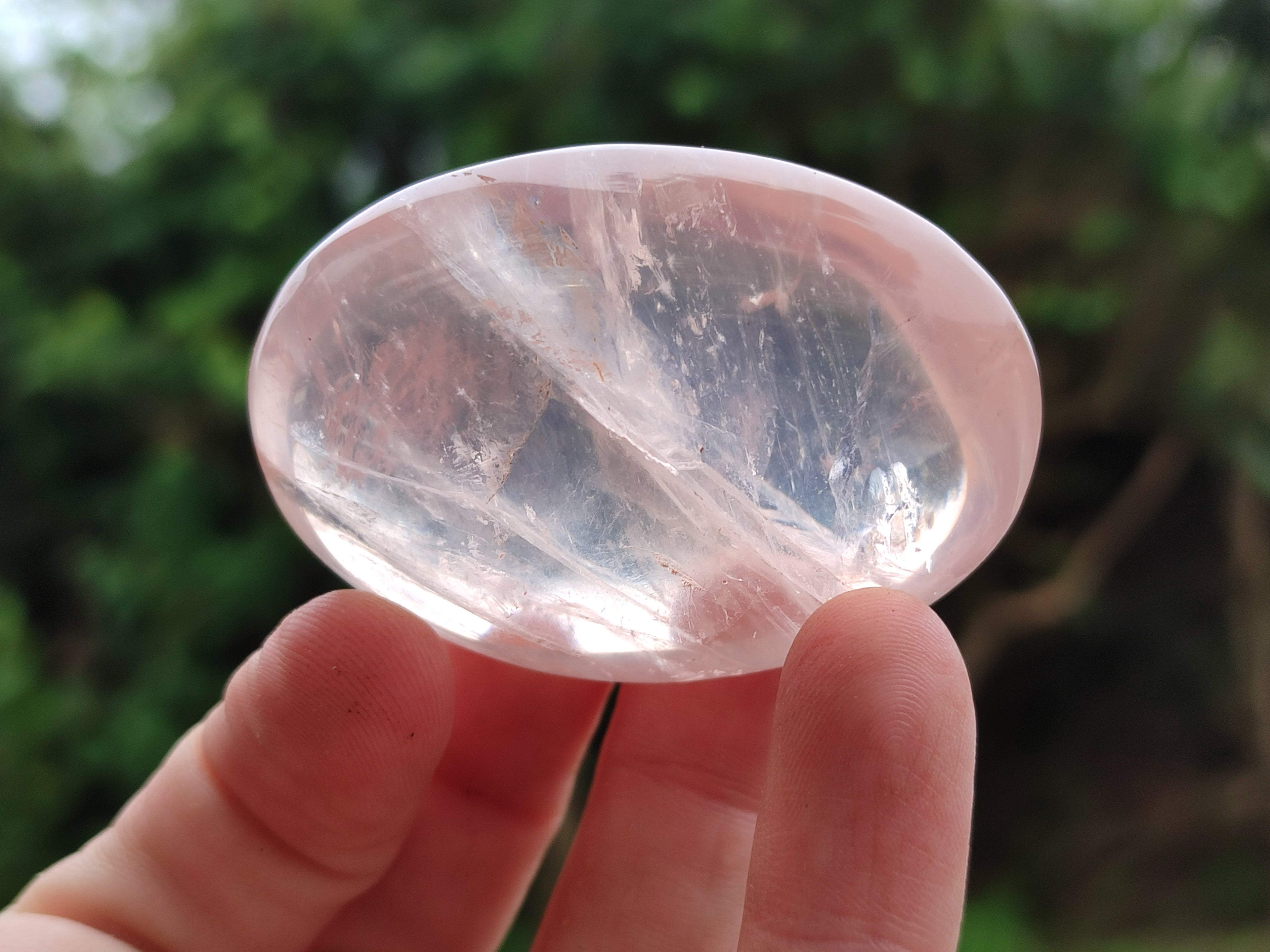 Polished Mix Rose, Blue, Lavender Quartz Palm Stones x 24 From Ambatondrazaka, Madagascar - Toprock Gemstones and Minerals 
