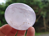 Polished Mix Rose, Blue, Lavender Quartz Palm Stones x 24 From Ambatondrazaka, Madagascar