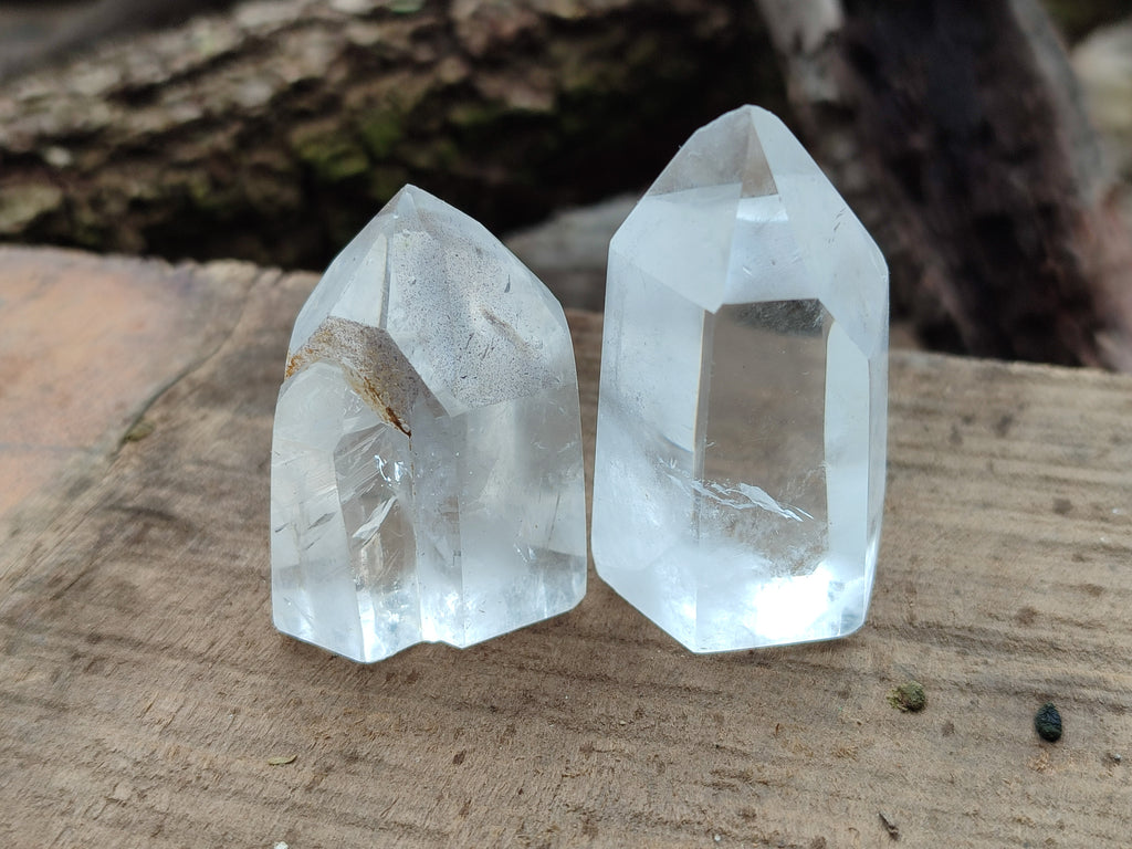 Polished Clear Quartz Crystals x 20 From Madagascar - Toprock Gemstones and Minerals 