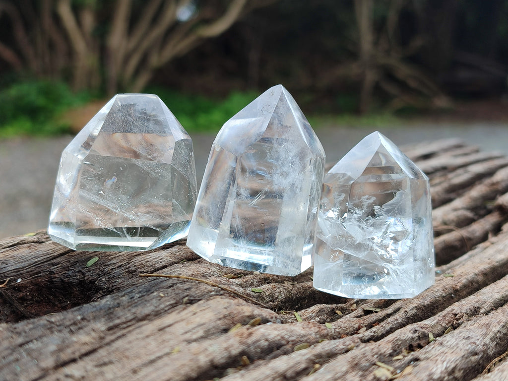 Polished Clear Quartz Crystals x 20 From Madagascar - Toprock Gemstones and Minerals 