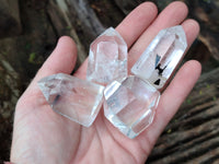 Polished Clear Quartz Crystals x 20 From Madagascar