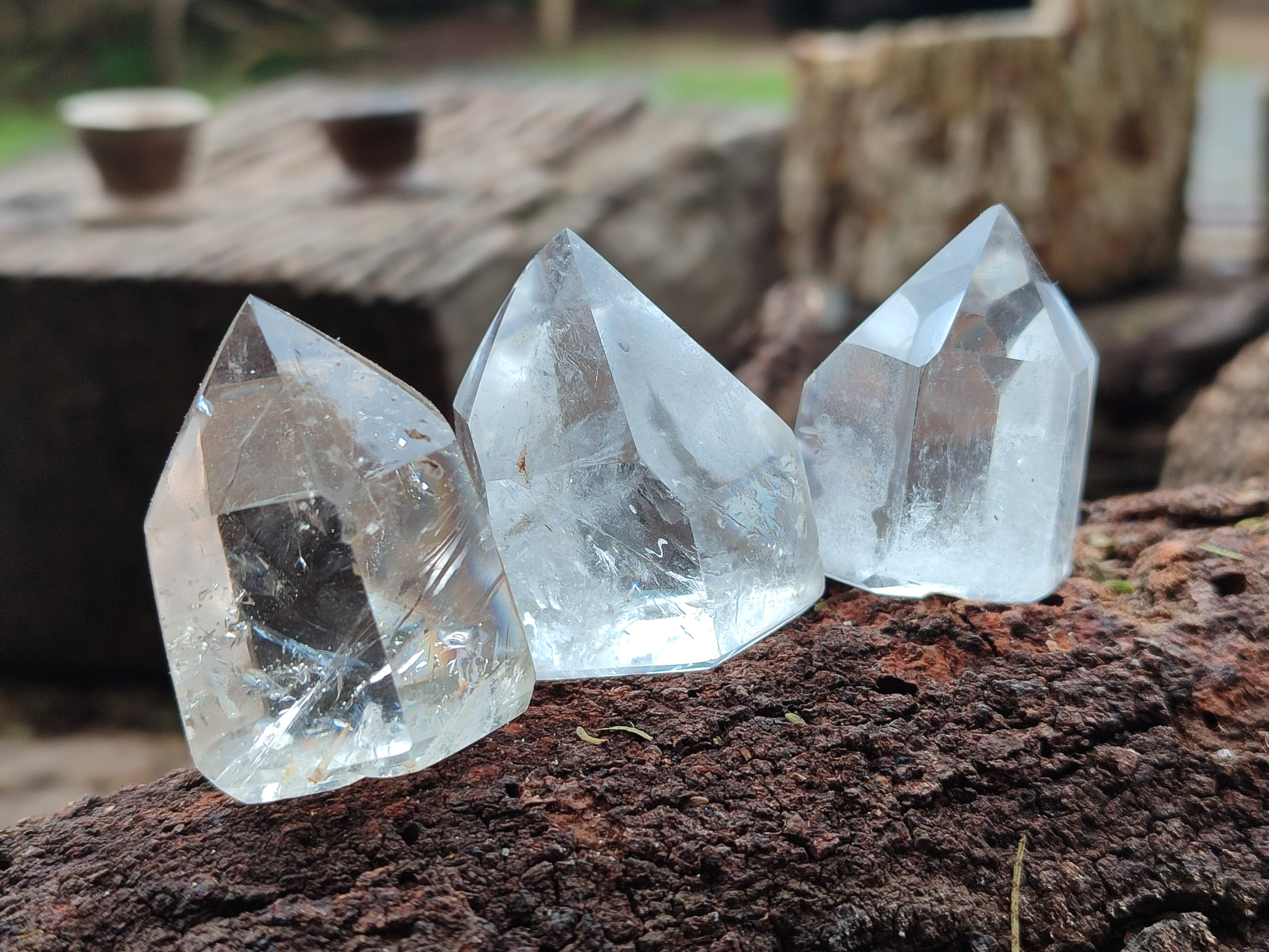 Polished Clear Quartz Crystals x 20 From Madagascar - Toprock Gemstones and Minerals 