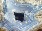 Natural Blue Lace Agate Geode Specimens x 3 From Nsanje, Malawi - Toprock Gemstones and Minerals 