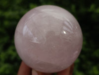 Polished Rose Quartz Spheres with Asterism-Star x 3 From Ambatondrazaka, Madagascar