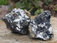 Natural Silver Lead Galena Specimens x 8 From Namibia