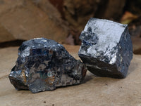 Natural Silver Lead Galena Specimens x 8 From Namibia