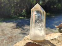 Polished Quartz Crystal Points with Chlorite Inclusions x 6 From Madagascar
