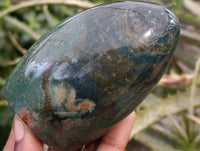 Polished Chrysoprase Standing Free Forms x 6 From Madagascar