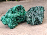 Natural Silky Malachite Specimens x 6 From Kasompe, Congo - Toprock Gemstones and Minerals 
