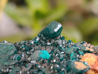 Natural Rare Dioptase and Malachite Specimens x 4 From Likasi, Congo