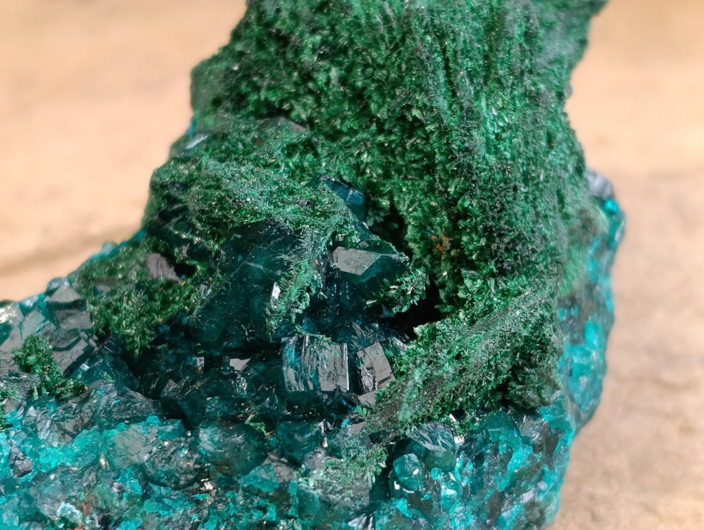 Natural Rare Dioptase and Malachite Specimens x 4 From Likasi, Congo - Toprock Gemstones and Minerals 