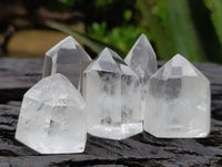 Polished Clear Quartz Crystals x 20 From Madagascar
