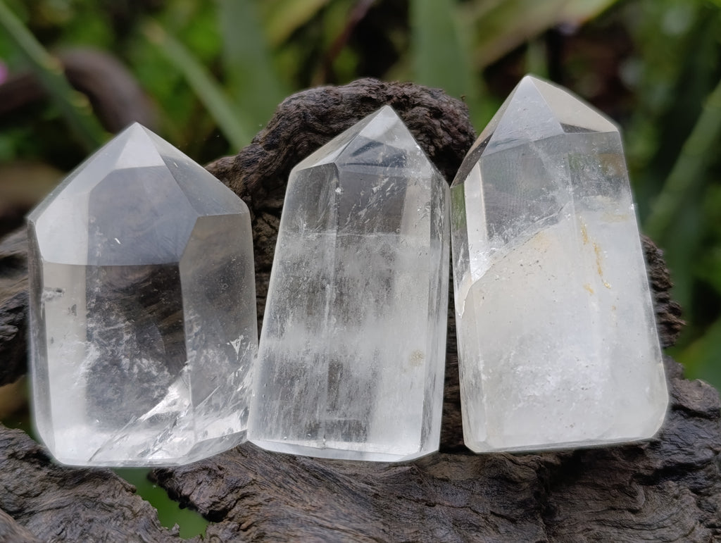 Polished Clear Quartz Crystals x 20 From Madagascar - Toprock Gemstones and Minerals 