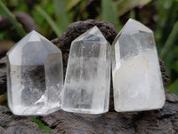 Polished Clear Quartz Crystals x 20 From Madagascar