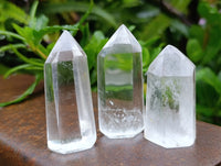 Polished Clear Quartz Crystals x 20 From Madagascar