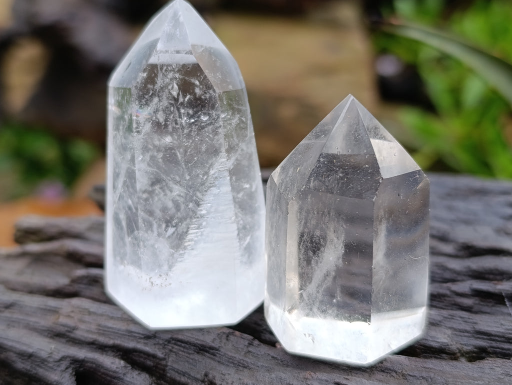 Polished Clear Quartz Crystals x 20 From Madagascar - Toprock Gemstones and Minerals 
