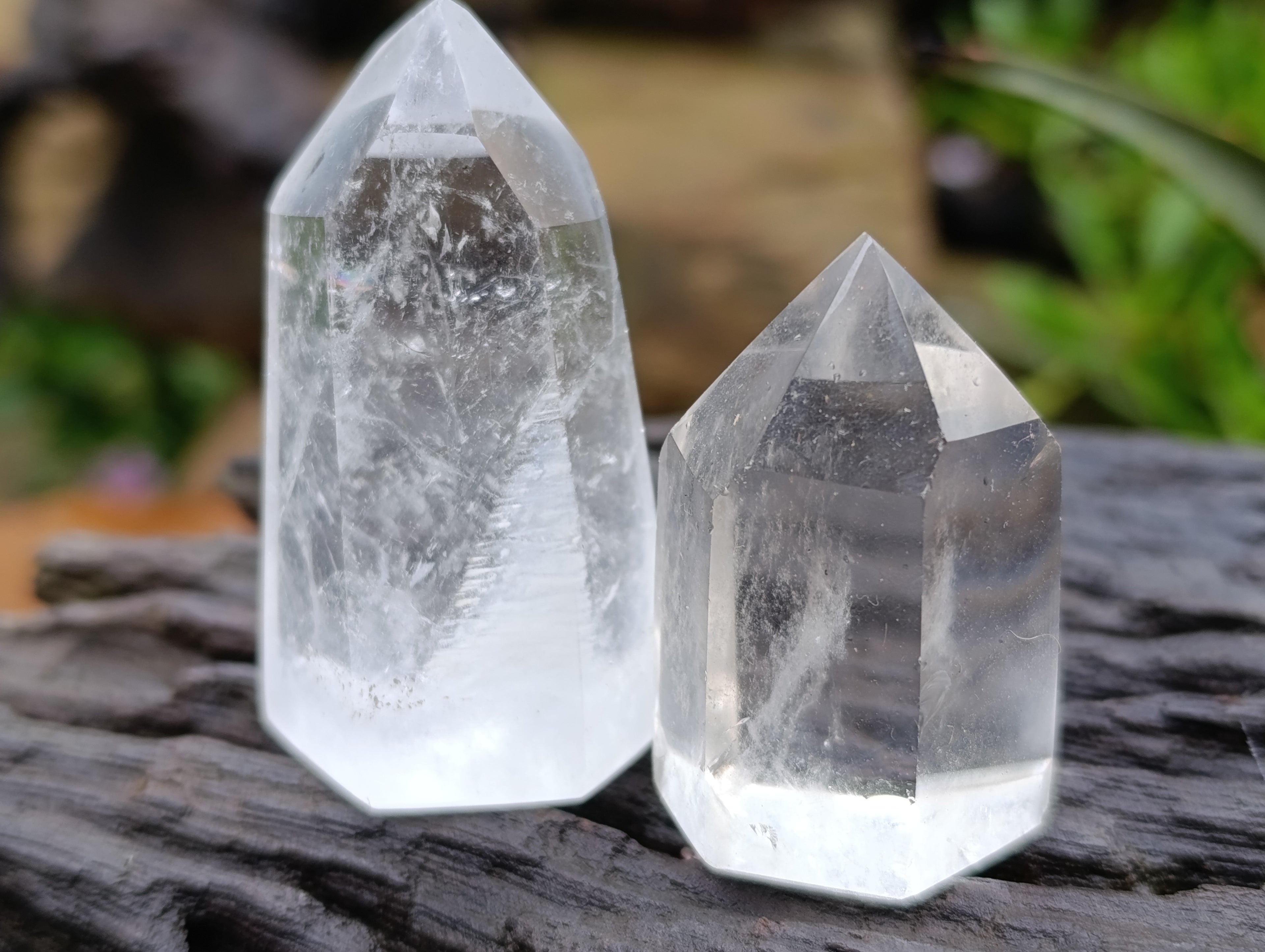 Polished Clear Quartz Crystals x 20 From Madagascar - Toprock Gemstones and Minerals 