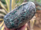 Polished Emerald Mica In Matrix Standing Free Forms x 4 From Mutoko, Zimbabwe - Toprock Gemstones and Minerals 